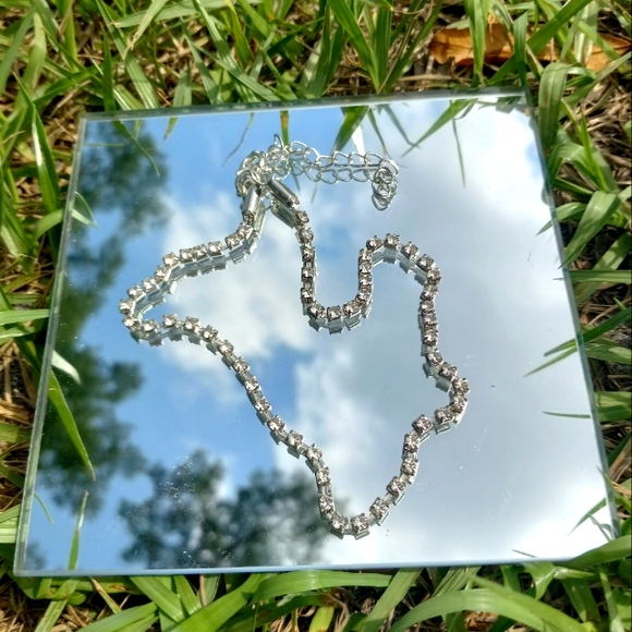 Silver Diamond Necklace - Picture 2 of 2
